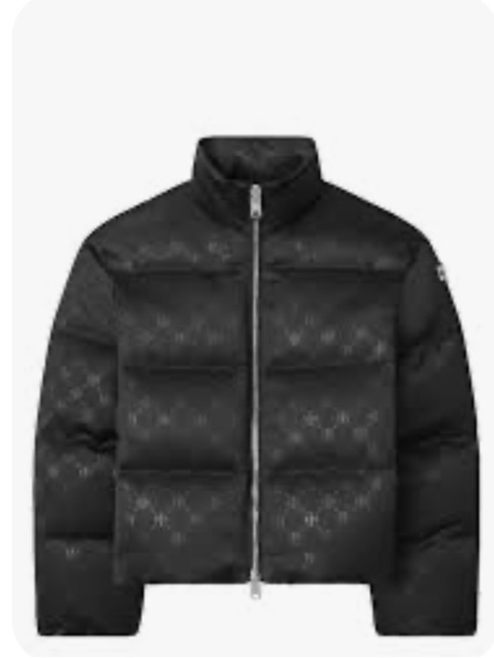 Tory Burch all over monogram puffer jacket size medium/6-8